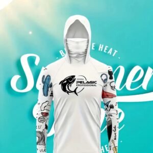 تي شيرتأبيض للصيد والنشاطات الما تي شيرتأبيض للصيد والنشاطات الما